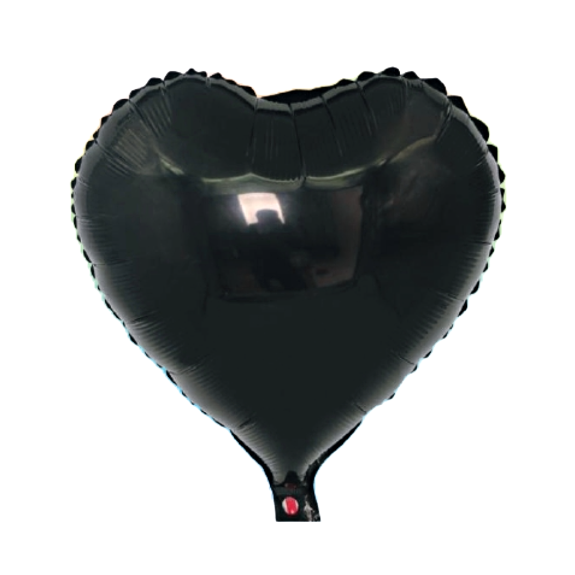 Globo metalizado corazón negro 46cm