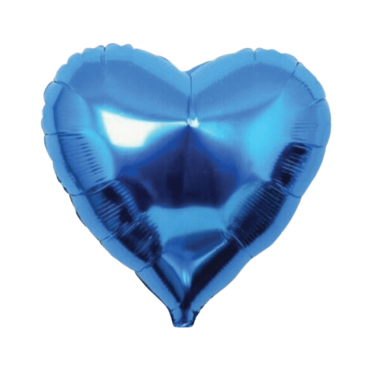 Globo metalizado corazón azul 46cm