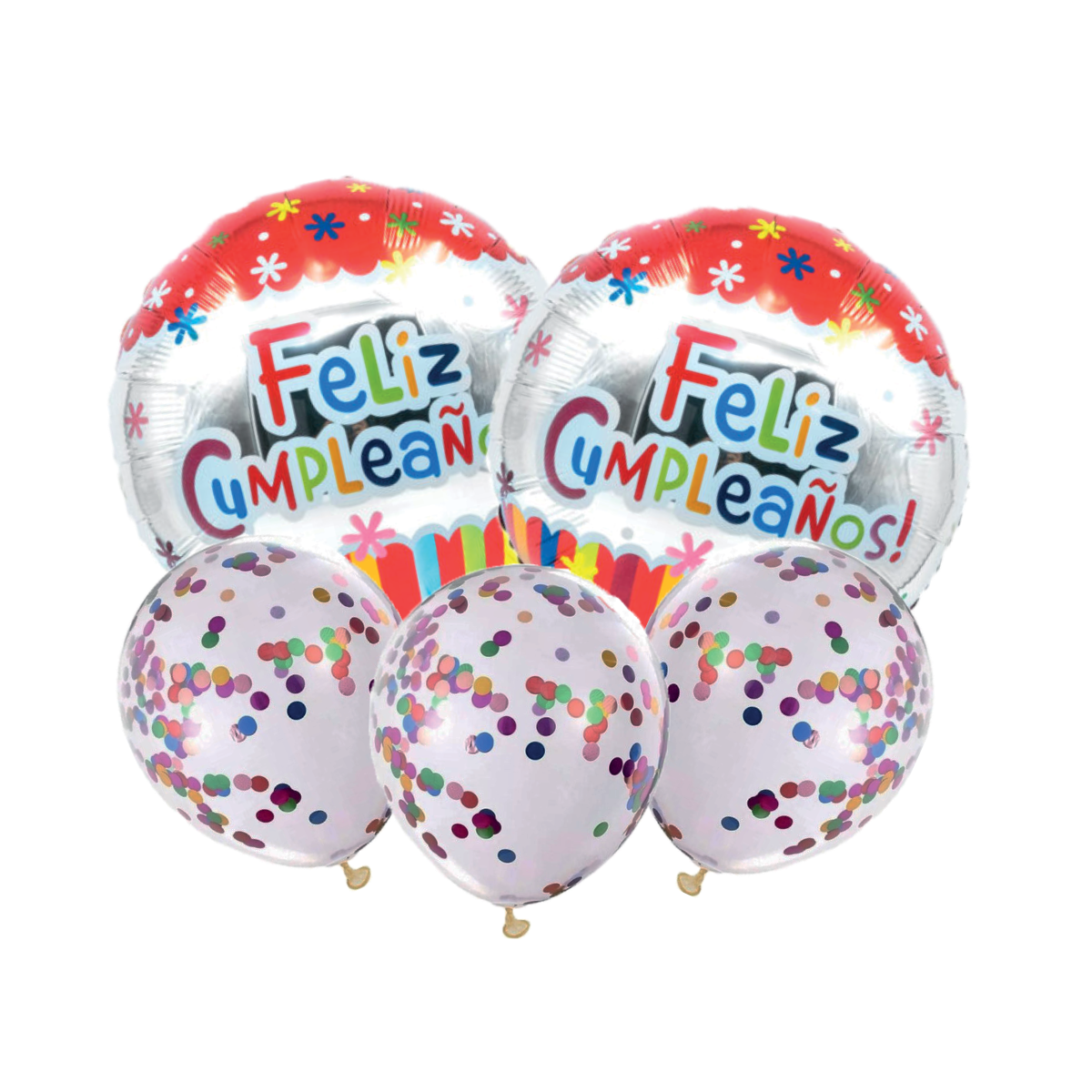 Set de globos Feliz cumpleaños