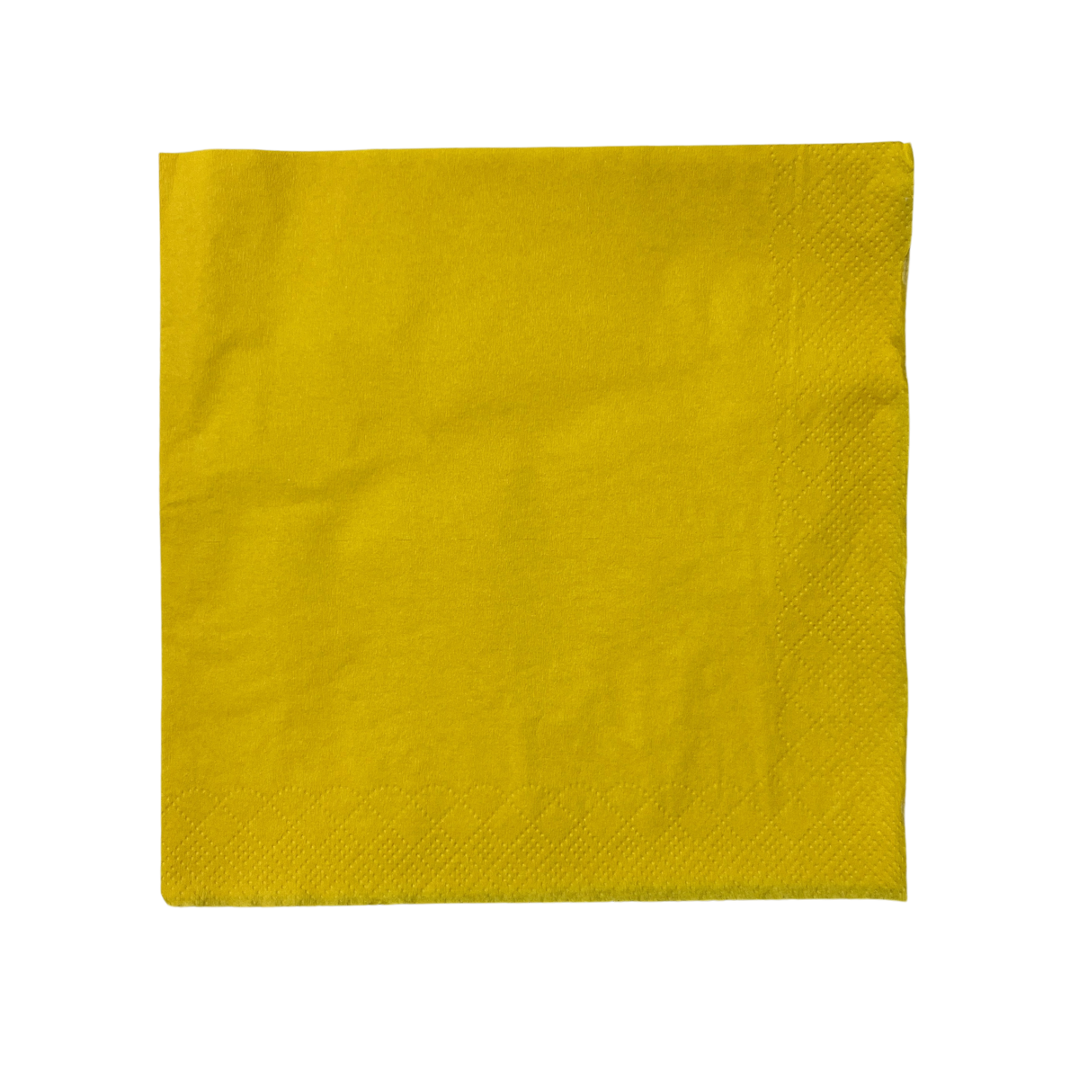 Servilleta Color Amarillo 33×33 x 20u.