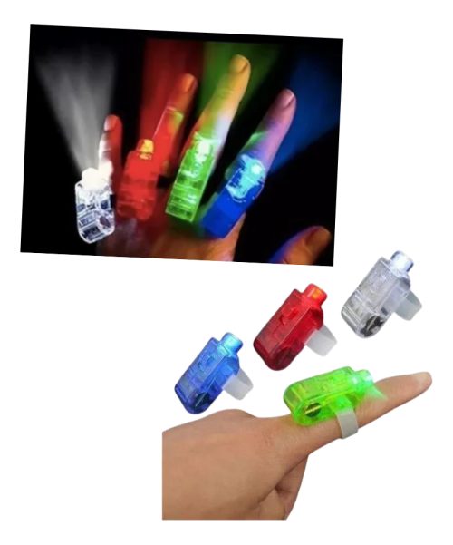 Anillos Led Dedos Con Luz X 10 Cotillon Luminoso