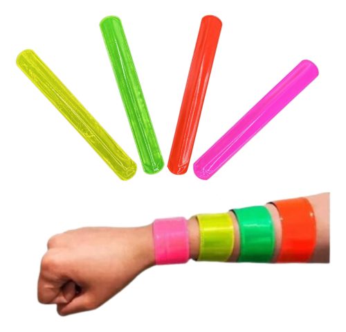 Combo Pulsera Fluor Luz Uv X 10 Cotillon Carioca Fluo