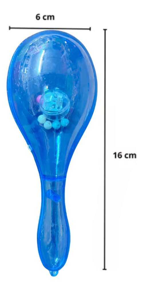 10 Maracas Led Luminosas Cotillon Carioca Fiesta Combo - Imagen 2
