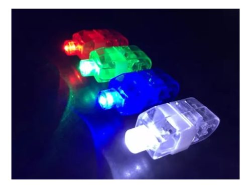 Anillos Led Dedos Con Luz X 10 Cotillon Luminoso - Imagen 3