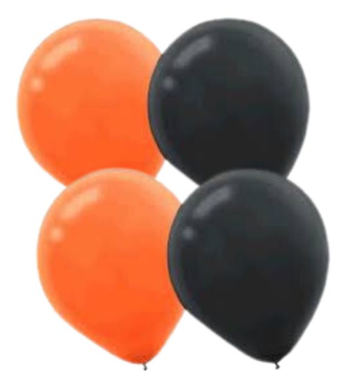 Globos Latex Halloween Surtidos X50 Unidades Decoracion