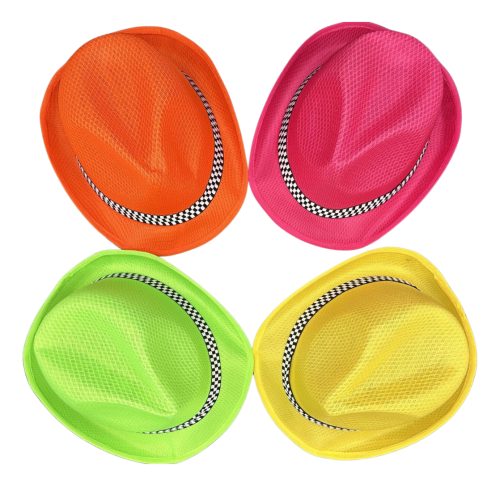 Pack Gorro Tanguero Fluor X 10 Sombreros Tango Cotillon - Imagen 3