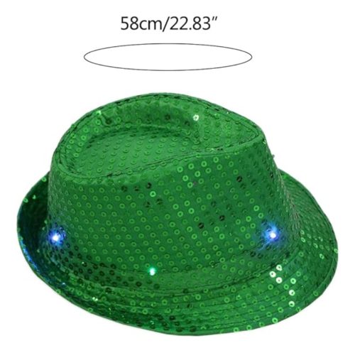 Pack 5 Sombreros Luminosos Led Tanguero Cotillon - Imagen 2