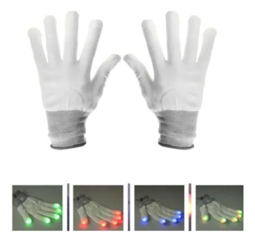 Guantes Led Luminosos Fiesta Cotillon