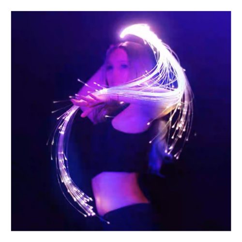 Latigo Led Fibra Óptica Con Luz Cotillon Luminoso Led Whip - Imagen 2