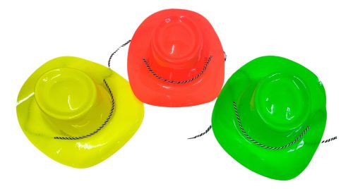 Gorros Vaquero Fluo X 5 Cotillon Carioca Fiesta - Imagen 2