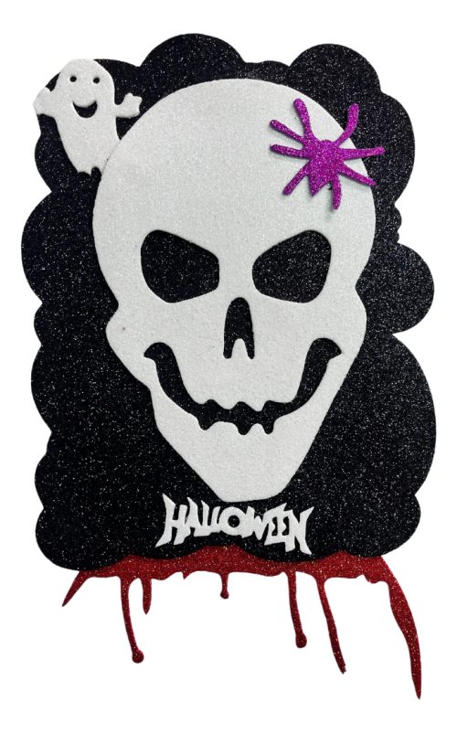 Cartel Decorativo Halloween Calavera Decoracion