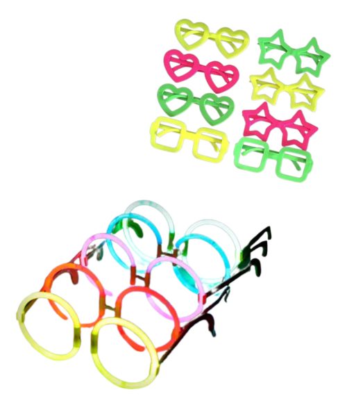 Combo Pack 20 Anteojos Cotillon Carioca Lentes Fluo Neon