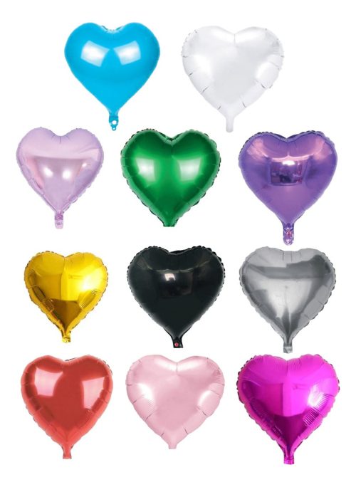 Set Pack Globos Corazón X5u 45cm Fiesta