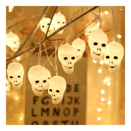 Guirnalda Led Calavera 3m Halloween Craneo Decoracion - Imagen 2