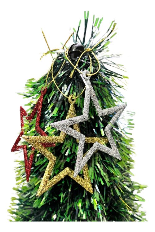 Decoracion Navideña Estrellas Brillantes Colgante Árbol - Imagen 3