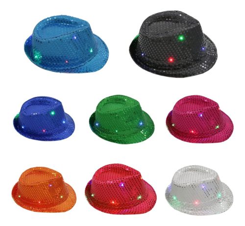 Pack 5 Sombreros Luminosos Led Tanguero Cotillon