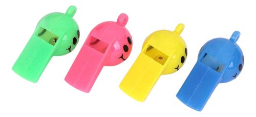 Pack 12 Silbatos Smile Con Cara Infantil Cotillon Carioca - Imagen 3