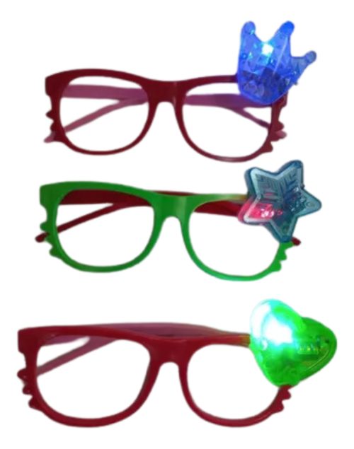 Pack 12 Lentes Luminosos Con Aplique - Imagen 2