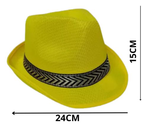 Pack Gorro Tanguero Fluor X 10 Sombreros Tango Cotillon - Imagen 2