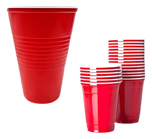 Vaso Previa X25 Beer Pong 500cc Plastico Grande