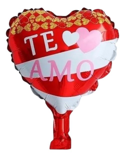 Globo De Corazon Te Amo Varios Modelos De 25cm - Imagen 3