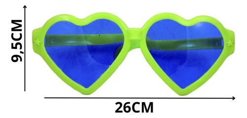 6 Anteojos Gigante Forma Variada Fluo Cotillon Combo Carioca - Imagen 2