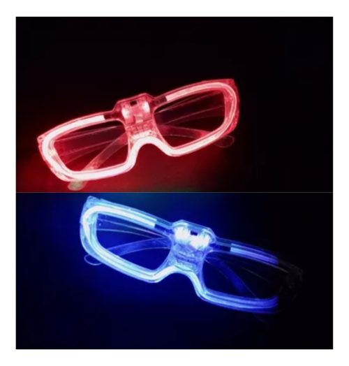 12 Anteojos Luminosos Audioritmicos Activa Con Sonido - Imagen 2