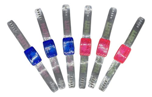 Pulseras Audio Ritmica Cotillón Luminoso Música X12 - Imagen 4
